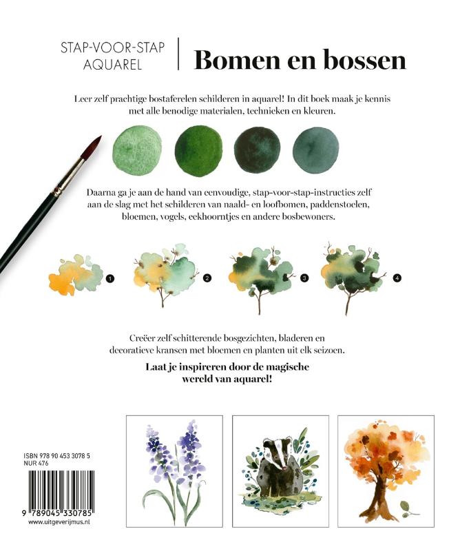 Achterkant van Stap-voor-stap-aquarel: Bomen en bossen