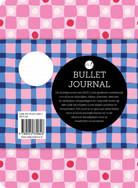 Achterkant van MUS Bullet Journal