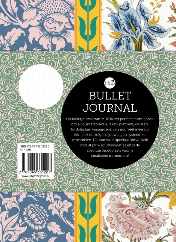 Achterkant van MUS Bullet Journal