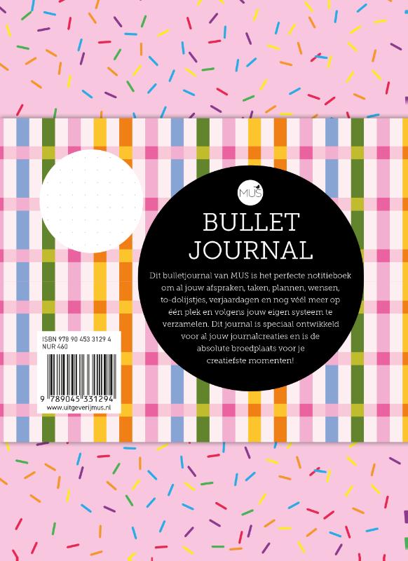 Achterkant van MUS Bullet Journal