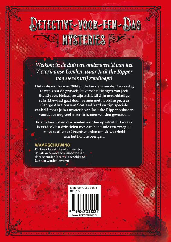 Achterkant van Jack the Ripper Moorddossiers