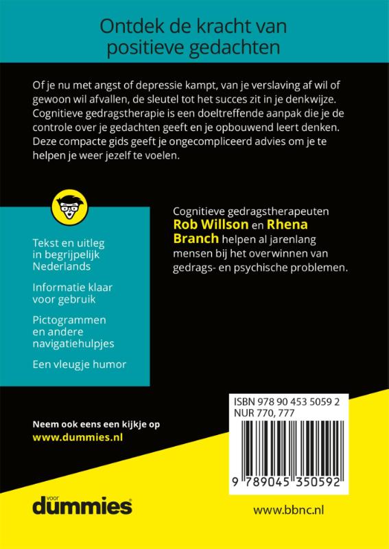 Achterkant van De kleine cognitieve gedragstherapie voor dummies