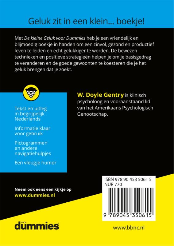 Achterkant van De kleine geluk voor dummies
