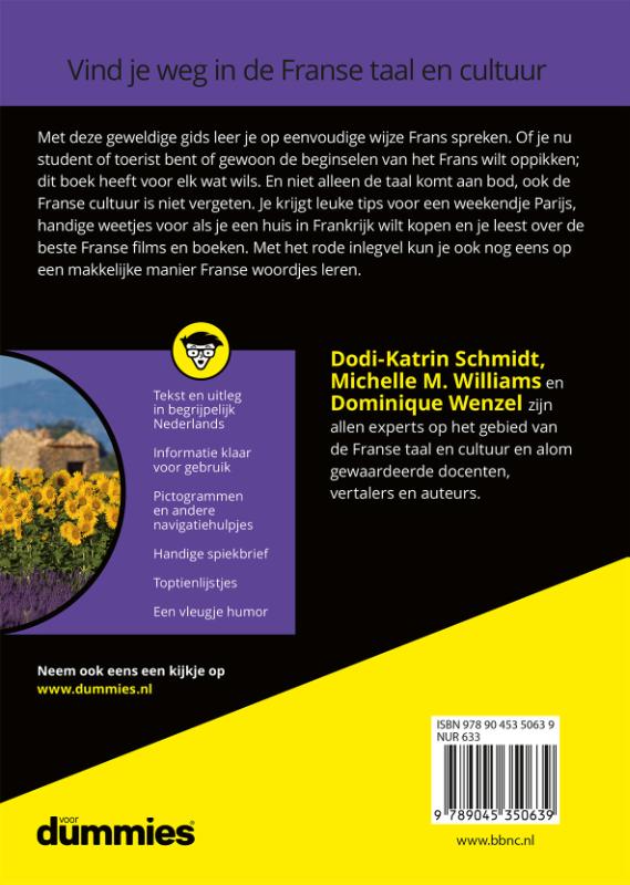 Achterkant van Frans voor dummies