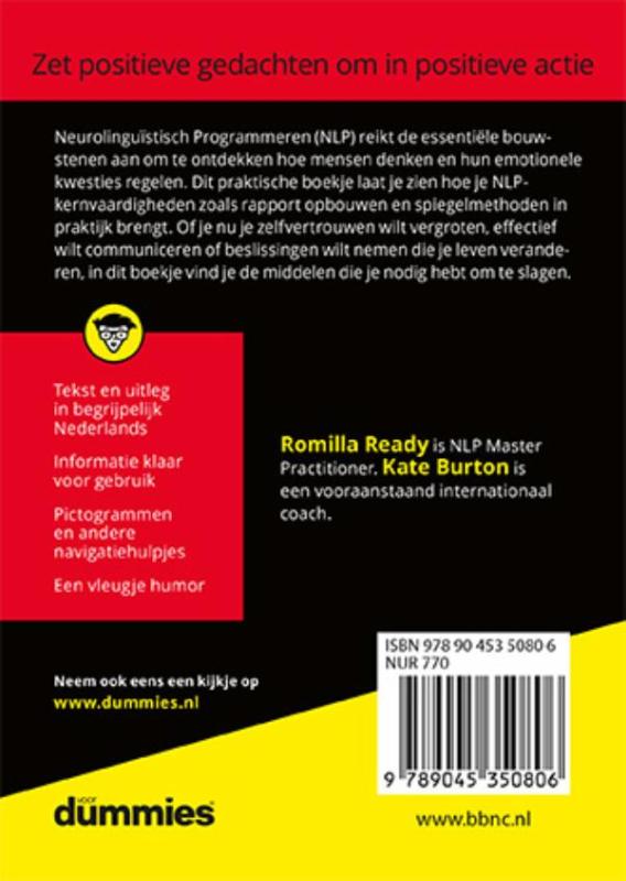 Achterkant van De kleine NLP voor Dummies