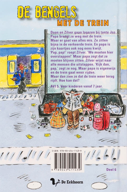 Achterkant van De Bengels met de trein