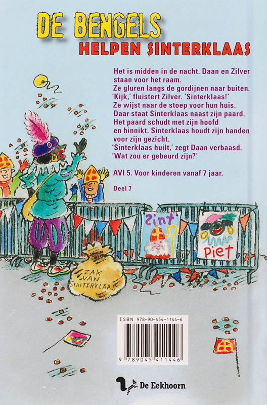 Achterkant van De Bengels helpen Sinterklaas