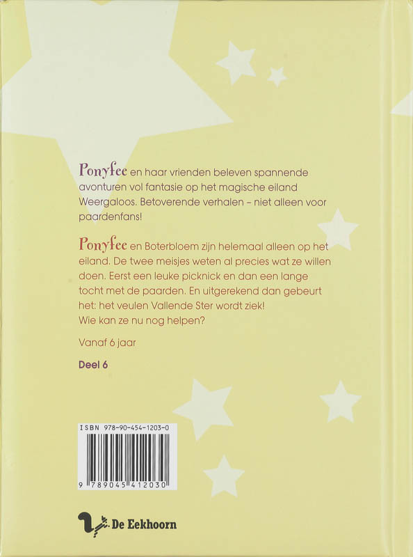 Achterkant van Het veulen van het magische eiland