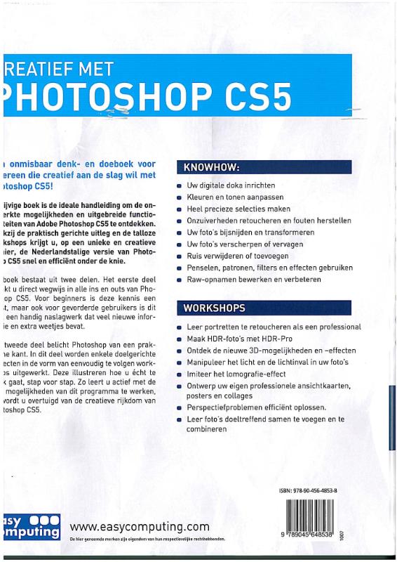 Achterkant van Photoshop CS5