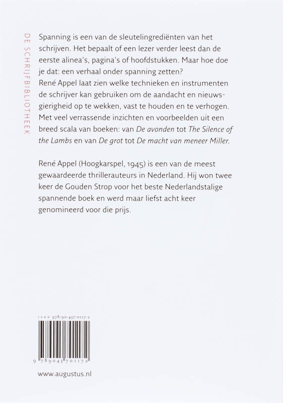 Achterkant van Spanning in verhalen