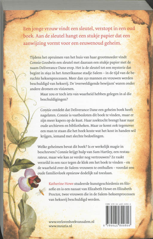 Achterkant van Het verloren boek van Salem