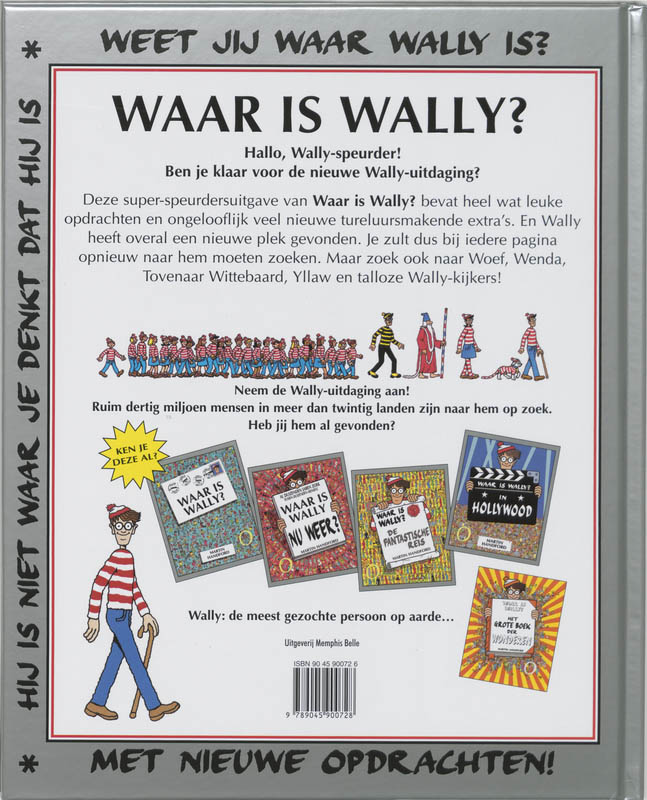 Achterkant van Waar is Wally?