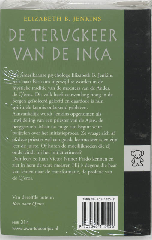 Achterkant van De terugkeer van de Inca