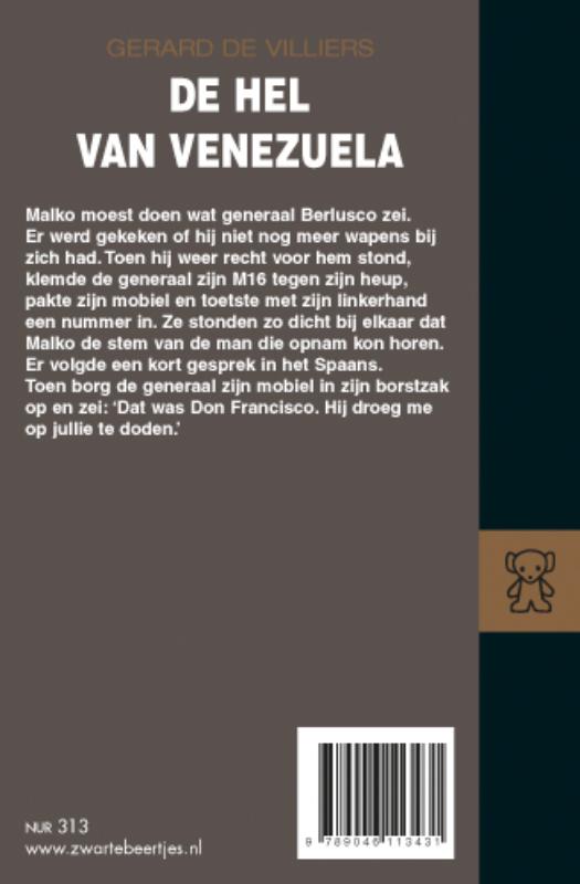 Achterkant van De hel van Venezuela