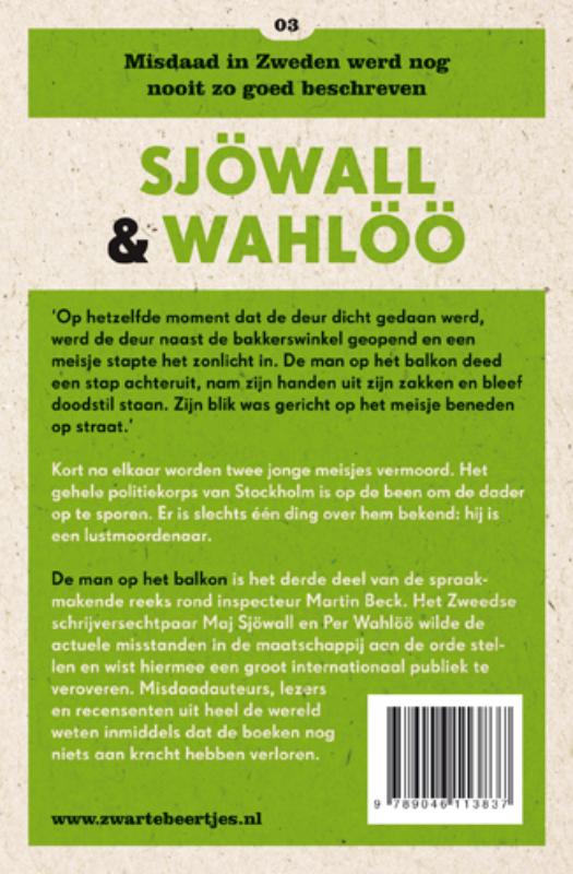 Achterkant van De man op het balkon