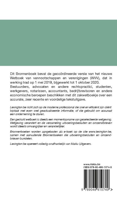 Achterkant van Bronnenboek