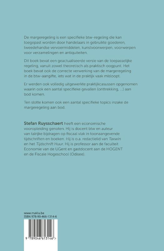 Achterkant van De margeregeling toegelicht