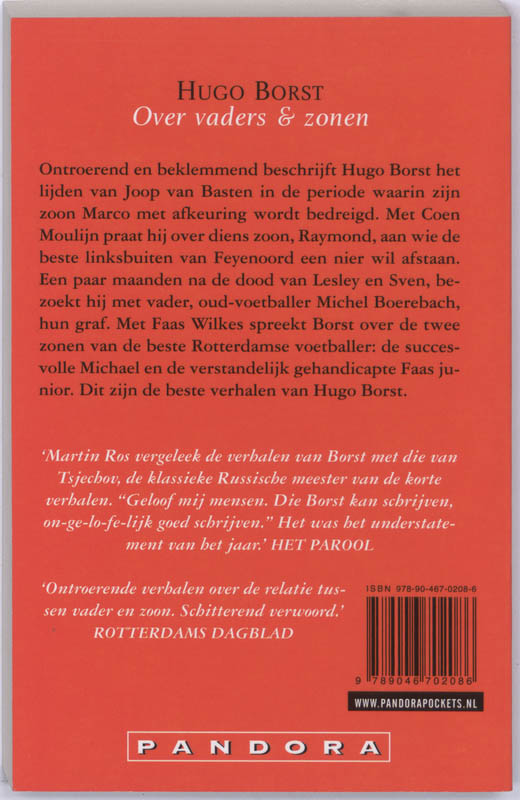 Achterkant van Over vaders & zonen