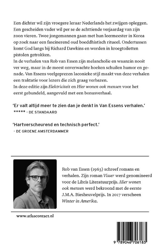 Achterkant van Elektriciteit Hier wonen ook mensen