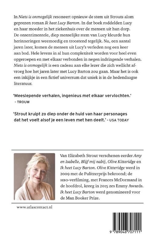 Achterkant van Niets is onmogelijk