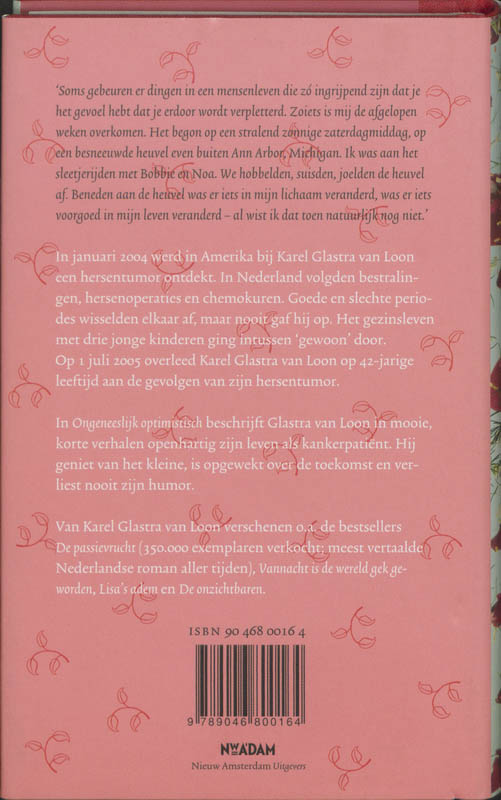 Achterkant van Ongeneeslijk optimistisch