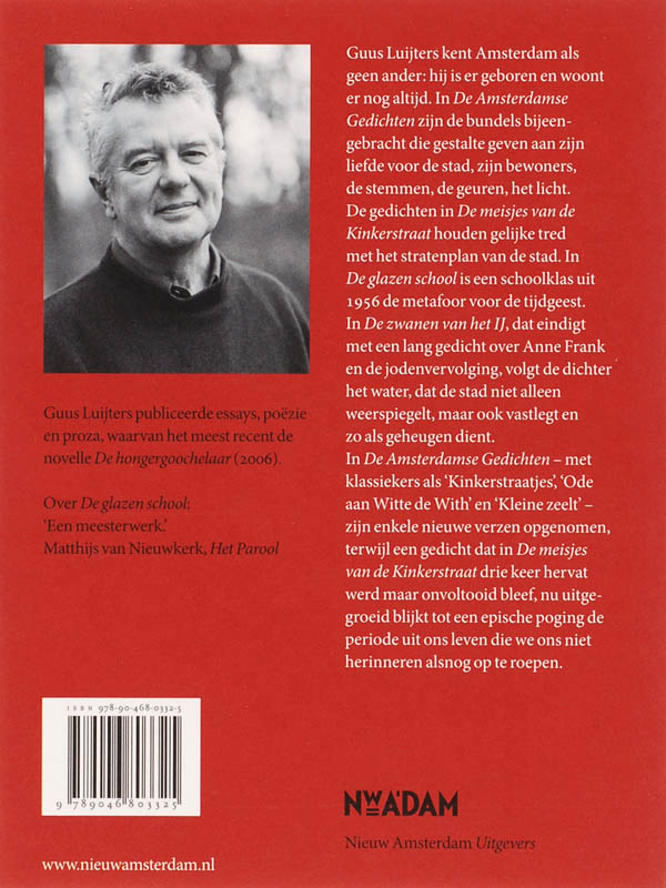 Achterkant van De Amsterdamse gedichten