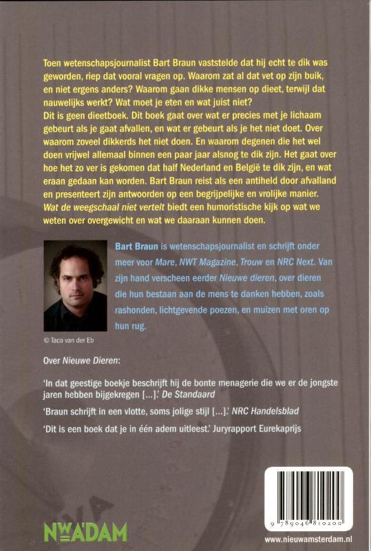 Achterkant van Wat de weegschaal niet vertelt