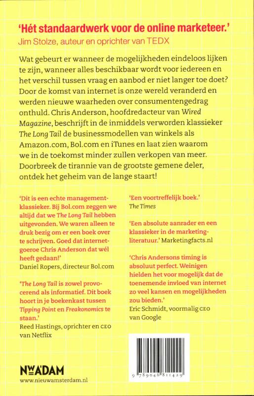 Achterkant van Long Tail