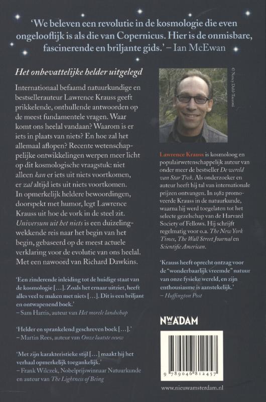 Achterkant van Universum uit het niets