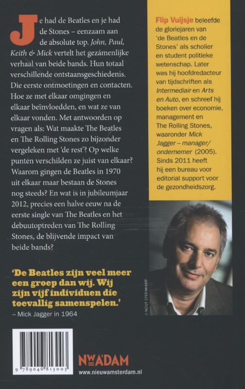 Achterkant van John, Paul, Keith & Mick