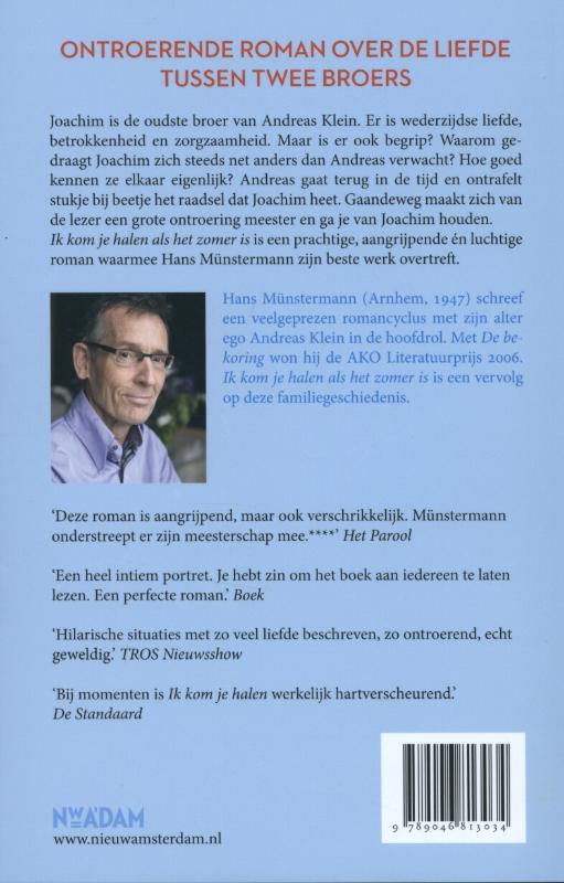 Achterkant van Ik kom je halen als het zomer is