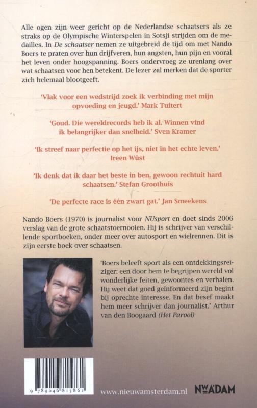 Achterkant van De schaatser