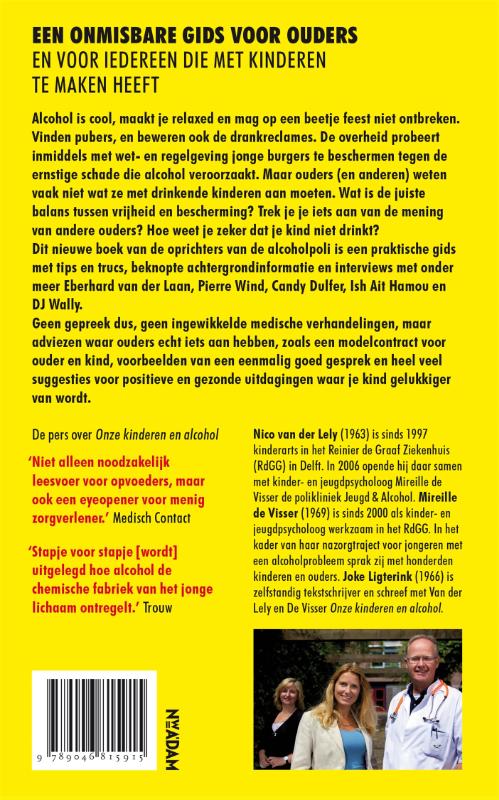 Achterkant van De alcoholvrije puber