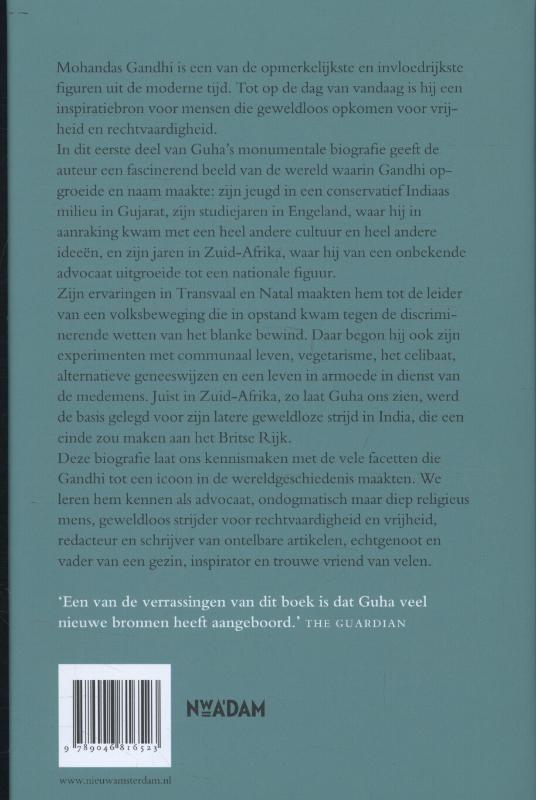 Achterkant van Gandhi