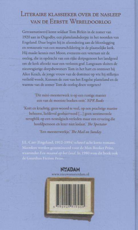 Achterkant van Een maand op het land