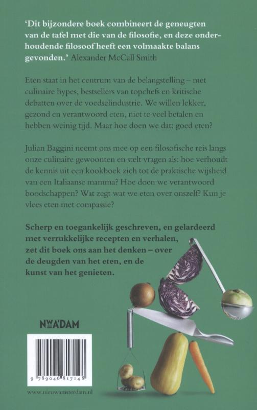 Achterkant van Deugden van de tafel