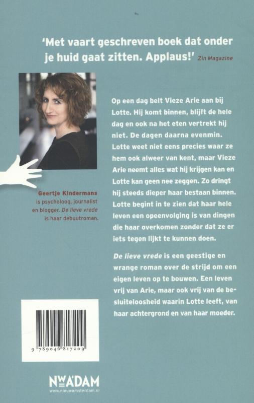 Achterkant van De lieve vrede
