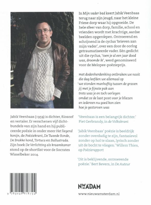 Achterkant van Mijn vader bad