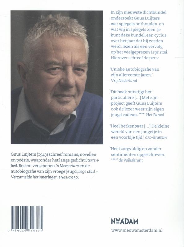 Achterkant van In de spiegel