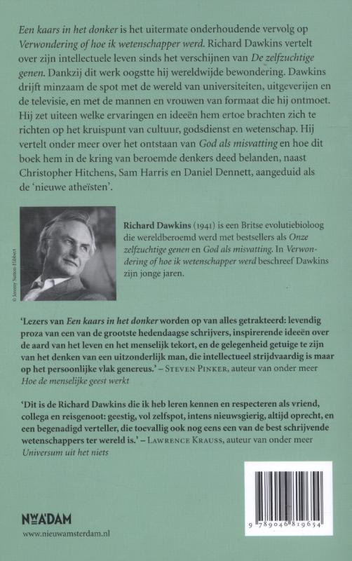 Achterkant van Een kaars in het donker