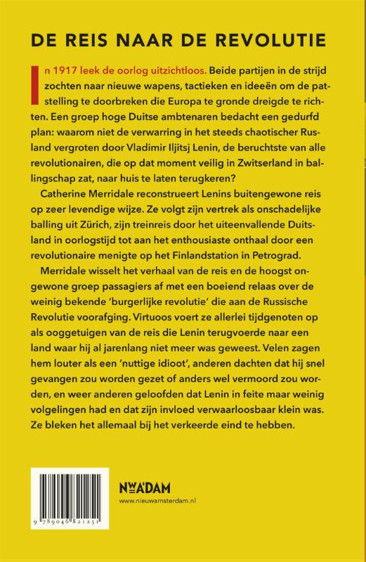 Achterkant van Lenin in de trein
