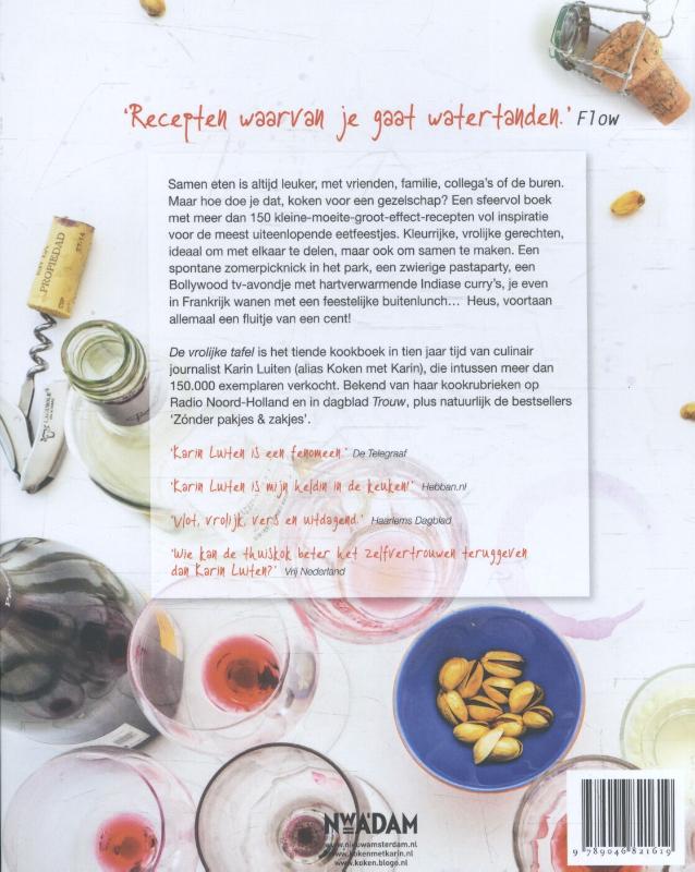 Achterkant van De vrolijke tafel
