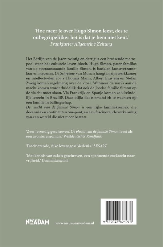 Achterkant van De vlucht van de familie Simon