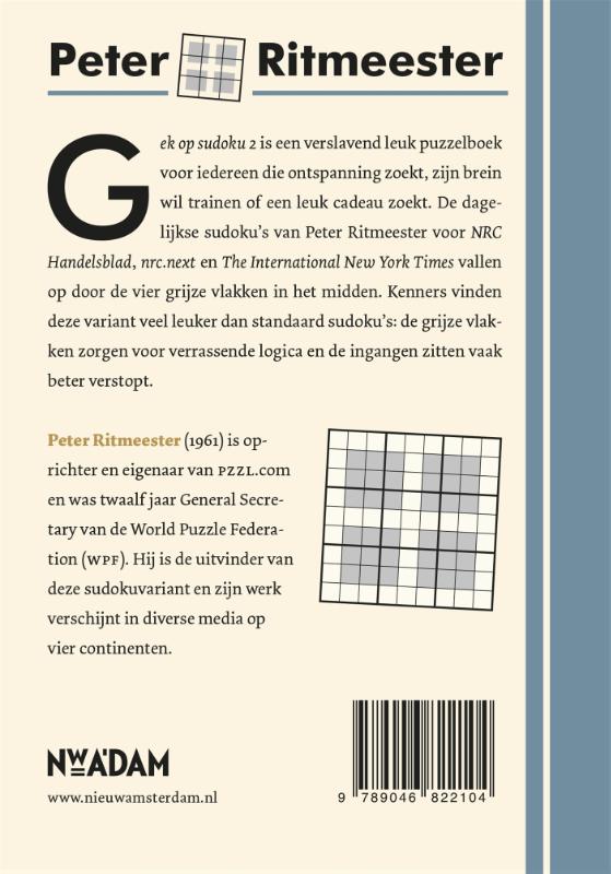 Achterkant van Gek op sudoku 2