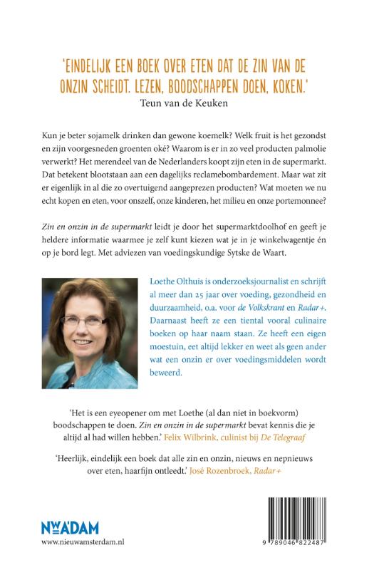 Achterkant van Zin en onzin in de supermarkt