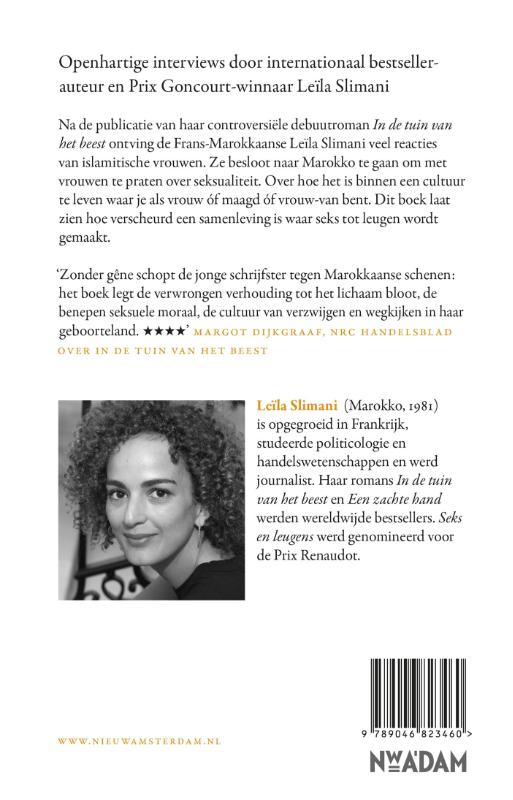 Achterkant van Seks en leugens