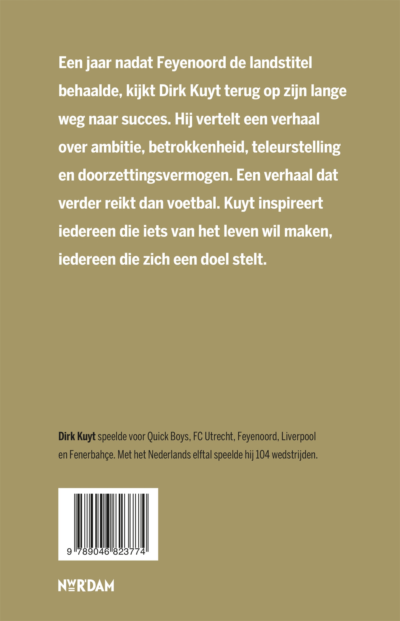 Achterkant van Dirk Kuyt