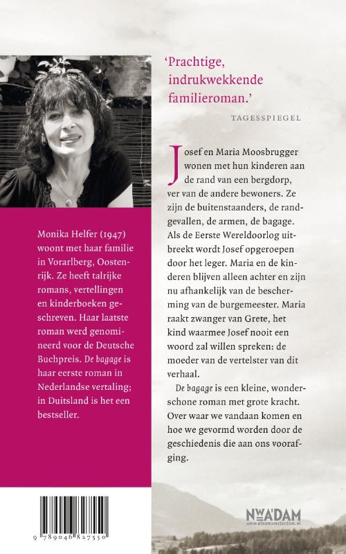 Achterkant van De bagage