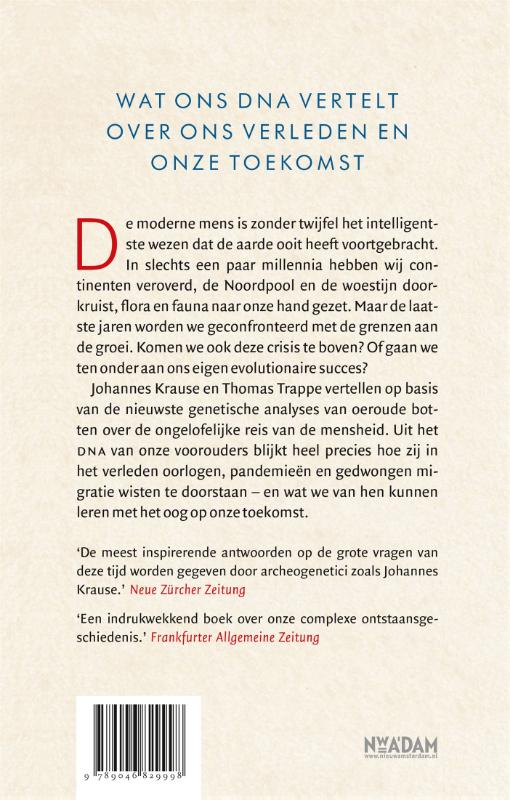 Achterkant van De reis van de mensheid