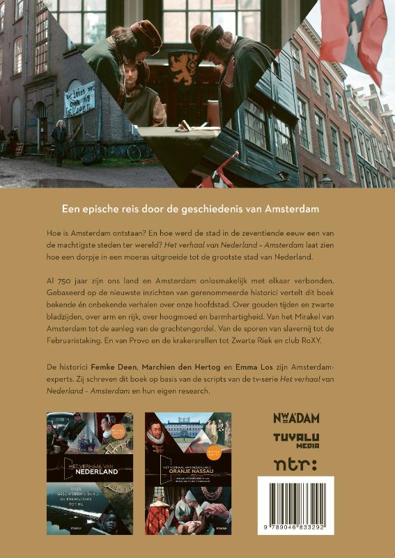 Achterkant van Het verhaal van Nederland - Amsterdam